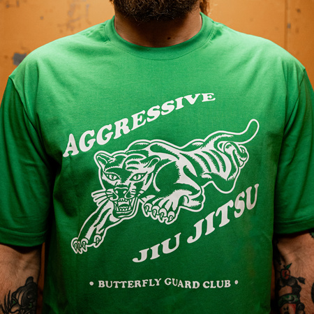 T-shirt Aggressive zielony