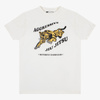 T-shirt Aggressive biały