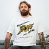 T-shirt Aggressive biały
