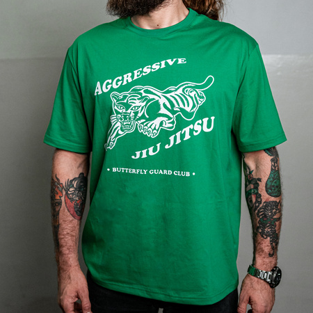 T-shirt Aggressive zielony